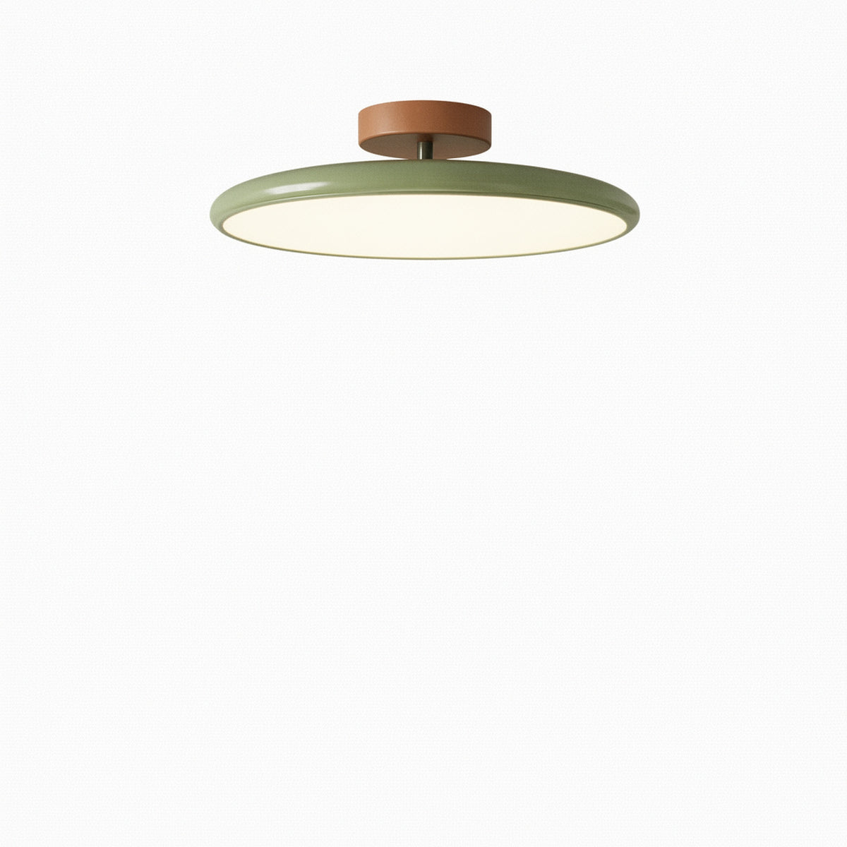 Lampa Sufitowa Retro z Okrągłym Kloszem i Regulowanym Nachyleniem