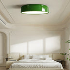 Lampa Sufitowa Retro z Okrągłym Kloszem i Wbudowanym Źródłem Światła