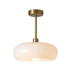 Lampa Sufitowa Retro z Owalnym Kloszem Szklanym