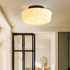 Lampa Sufitowa Retro z Ozdobnym Kloszem Szklanym