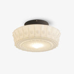 Lampa Sufitowa Retro z Ozdobnym Kloszem Szklanym