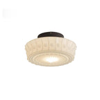 Lampa Sufitowa Retro z Ozdobnym Kloszem Szklanym