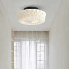 Lampa Sufitowa Retro z Ozdobnym Kloszem Szklanym