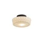 Lampa Sufitowa Retro z Ozdobnym Kloszem Szklanym