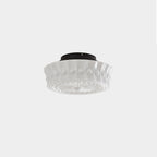Lampa Sufitowa Retro z Ozdobnym Kloszem Szklanym