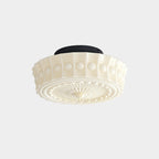 Lampa Sufitowa Retro z Ozdobnym Kloszem Szklanym
