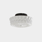 Lampa Sufitowa Retro z Ozdobnym Kloszem Szklanym