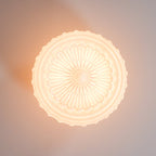 Lampa Sufitowa Retro z Ozdobnym Kloszem Szklanym