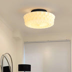 Lampa Sufitowa Retro z Ozdobnym Kloszem Szklanym