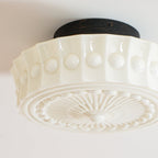 Lampa Sufitowa Retro z Ozdobnym Kloszem Szklanym