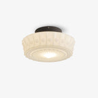 Lampa Sufitowa Retro z Ozdobnym Kloszem Szklanym