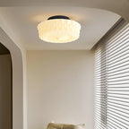 Lampa Sufitowa Retro z Ozdobnym Kloszem Szklanym