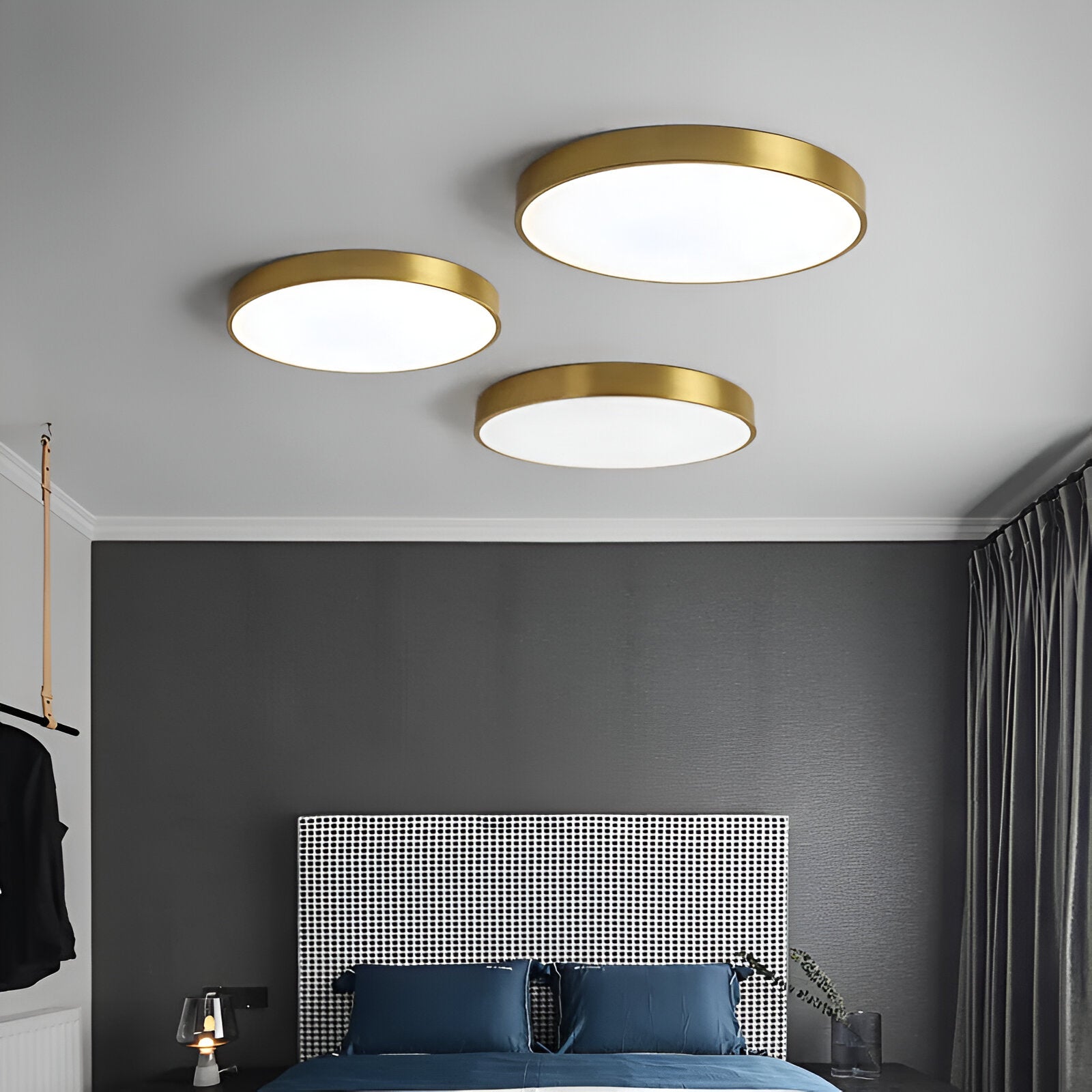 Lampa Sufitowa Skandynawska Okrągła z Regulacją Barwy Światła