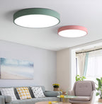 Lampa Sufitowa Skandynawska Okrągła z Regulacją Barwy Światła