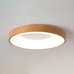 Lampa Sufitowa Skandynawska z Drewnianą Obudową i Białym Kloszem