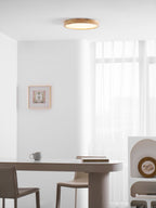 Lampa Sufitowa Skandynawska z Drewnianą Oprawą i Akrylowym Kloszem ##POS:72##