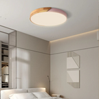Lampa Sufitowa Skandynawska z Drewnianą Ramą i Zintegrowanym LED