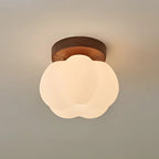 Lampa Sufitowa Skandynawska z Kloszem w Kształcie Kwiatu na Korytarz