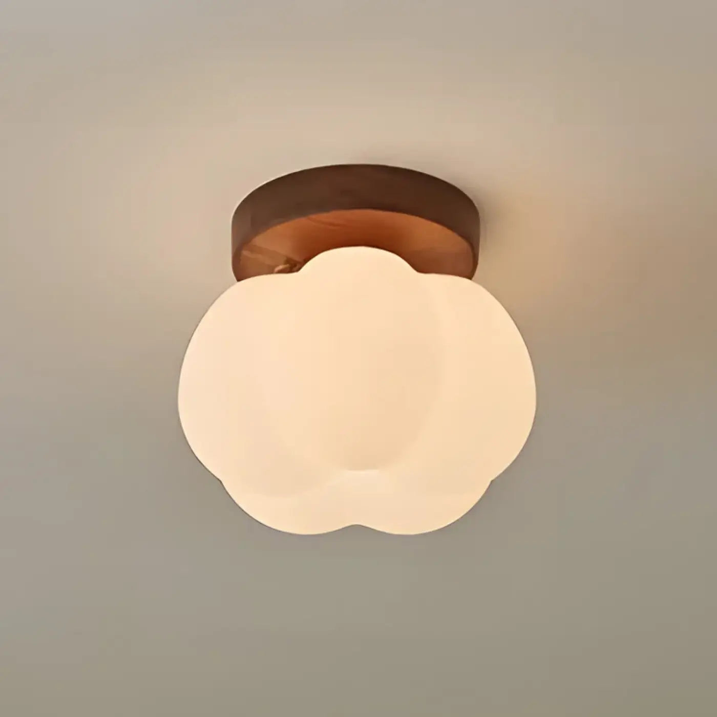 Lampa Sufitowa Skandynawska z Kloszem w Kształcie Kwiatu na Korytarz