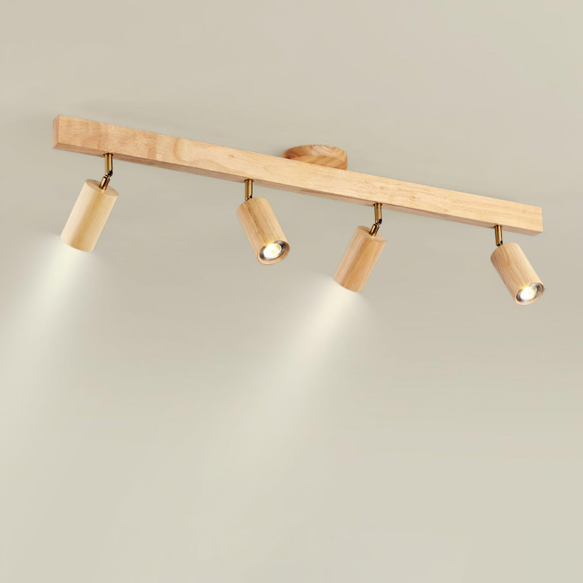 Lampa Sufitowa Skandynawska z Obrotowymi Spotami na Listwie