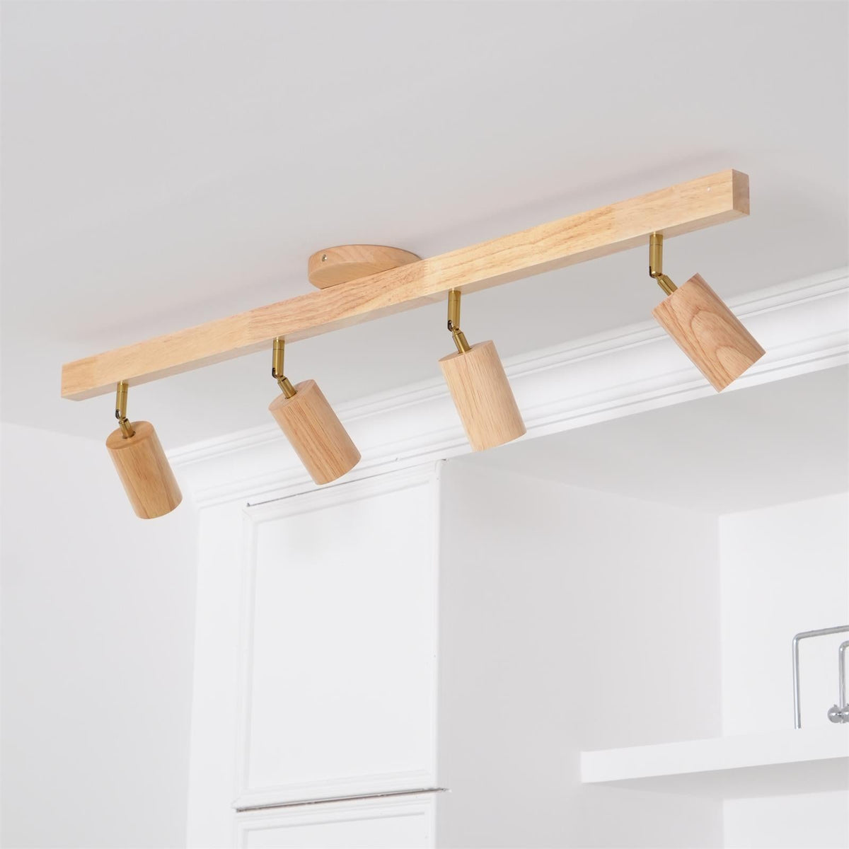 Lampa Sufitowa Skandynawska z Obrotowymi Spotami na Listwie
