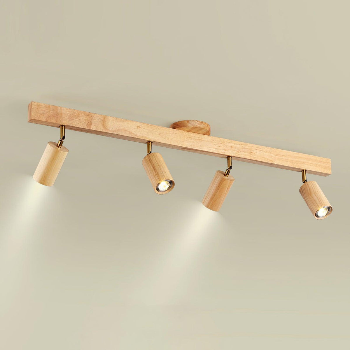 Lampa Sufitowa Skandynawska z Obrotowymi Spotami na Listwie