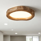 Lampa Sufitowa Skandynawska z Ramką w Stylu Drewna