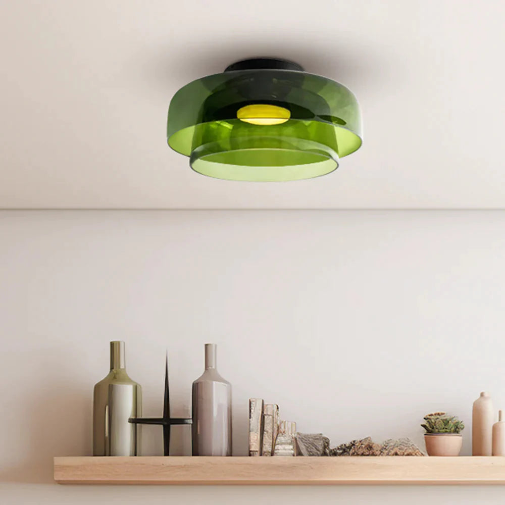 Lampa Sufitowa Skandynawska ze Szklanym Kloszem