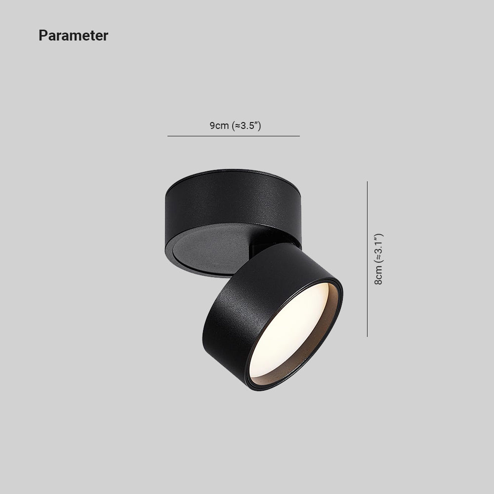 Lampa Sufitowa Spot Minimalistyczna z Obrotową Głowicą