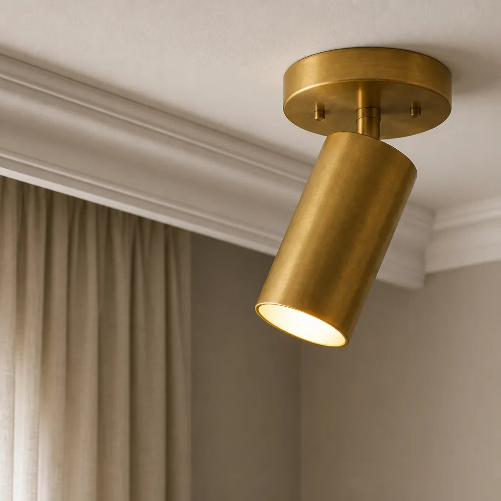 Lampa Sufitowa Spot Nowoczesna z Obrotowym Kloszem Cylindrycznym