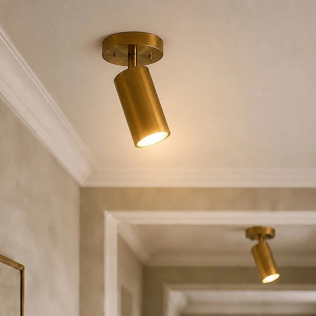 Lampa Sufitowa Spot Nowoczesna z Obrotowym Kloszem Cylindrycznym
