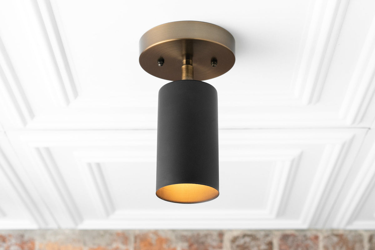 Lampa Sufitowa Spot Nowoczesna z Obrotowym Kloszem Cylindrycznym