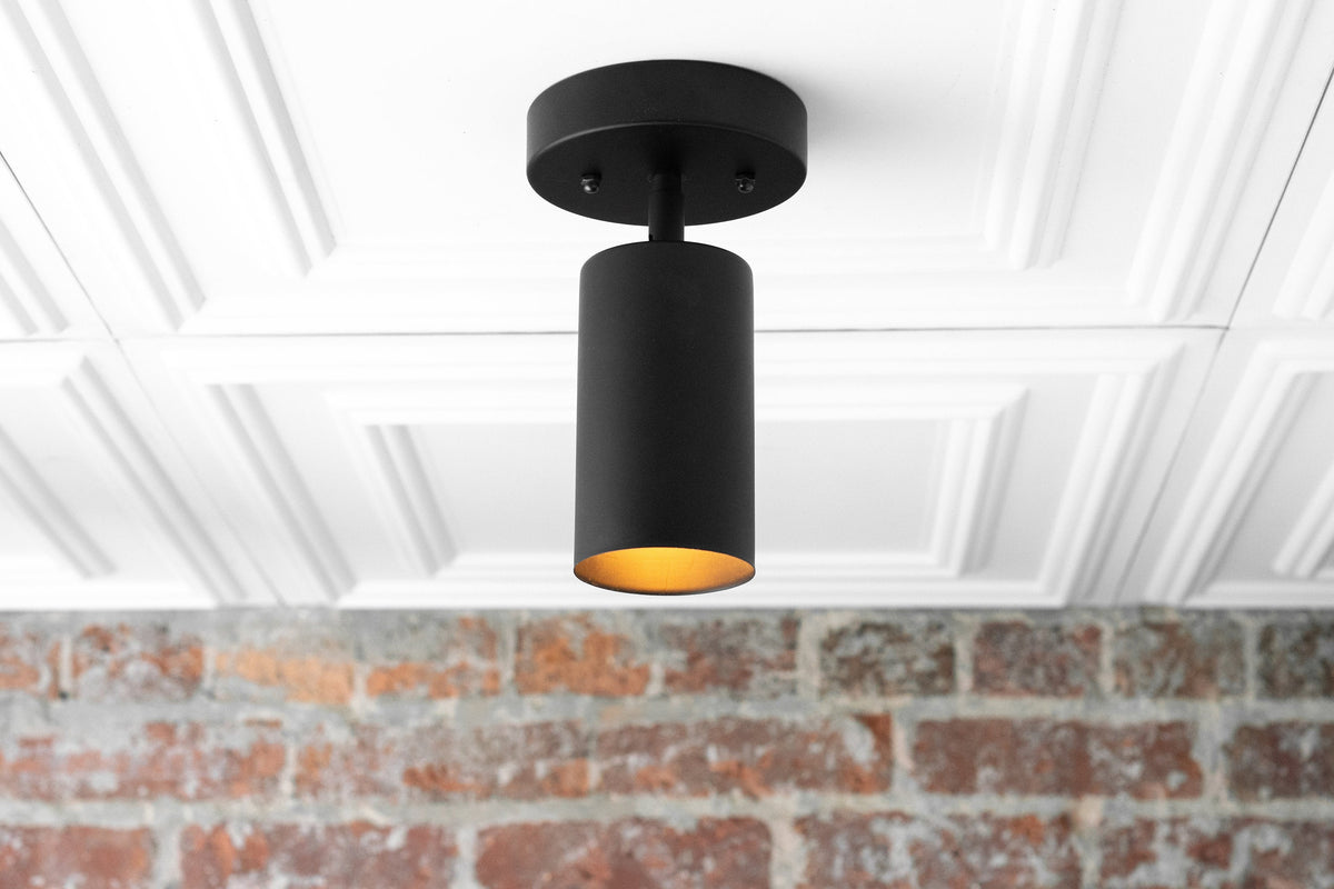 Lampa Sufitowa Spot Nowoczesna z Obrotowym Kloszem Cylindrycznym