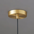 Lampa Wisząca Art Deco ze Szklanym Kloszem w Kształcie Muszli
