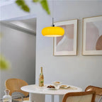 Lampa Wisząca Bauhaus ze Szklanym Kloszem Retro