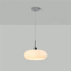Lampa Wisząca Bauhaus ze Szklanym Kloszem Retro