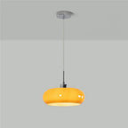 Lampa Wisząca Bauhaus ze Szklanym Kloszem Retro