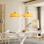 Lampa Wisząca Bauhaus ze Szklanym Kloszem Retro