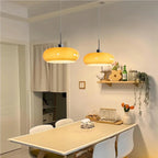 Lampa Wisząca Bauhaus ze Szklanym Kloszem Retro