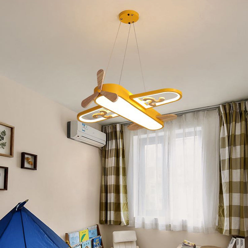 Lampa Wisząca do Pokoju Dziecięcego w Kształcie Samolotu z Pilotem