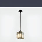 Lampa Wisząca Glamour z Kryształowym Kloszem i Regulowaną Wysokością