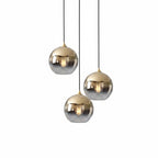 Lampa Wisząca Glamour ze Szklanym Kloszem Kulistym