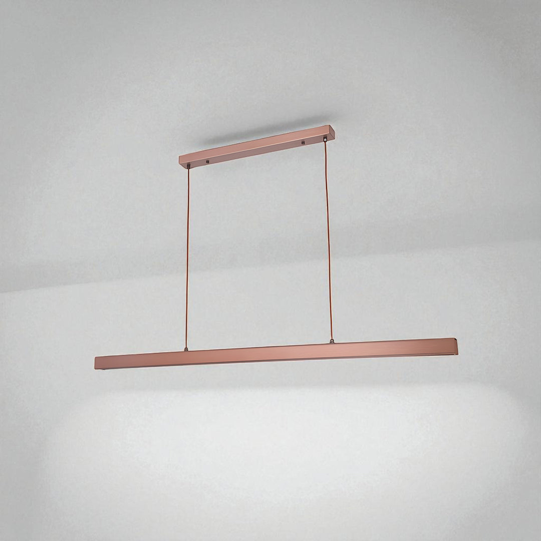 Lampa Wisząca Industrialna z Liniowym Kloszem i Zintegrowanym LED