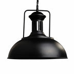 Lampa Wisząca Industrialna z Metalowym Kloszem w Kształcie Czaszy ##POS:12##