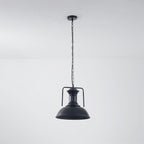 Lampa Wisząca Industrialna z Metalowym Kloszem w Kształcie Kopuły