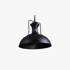 Lampa Wisząca Industrialna z Metalowym Kloszem w Kształcie Kopuły