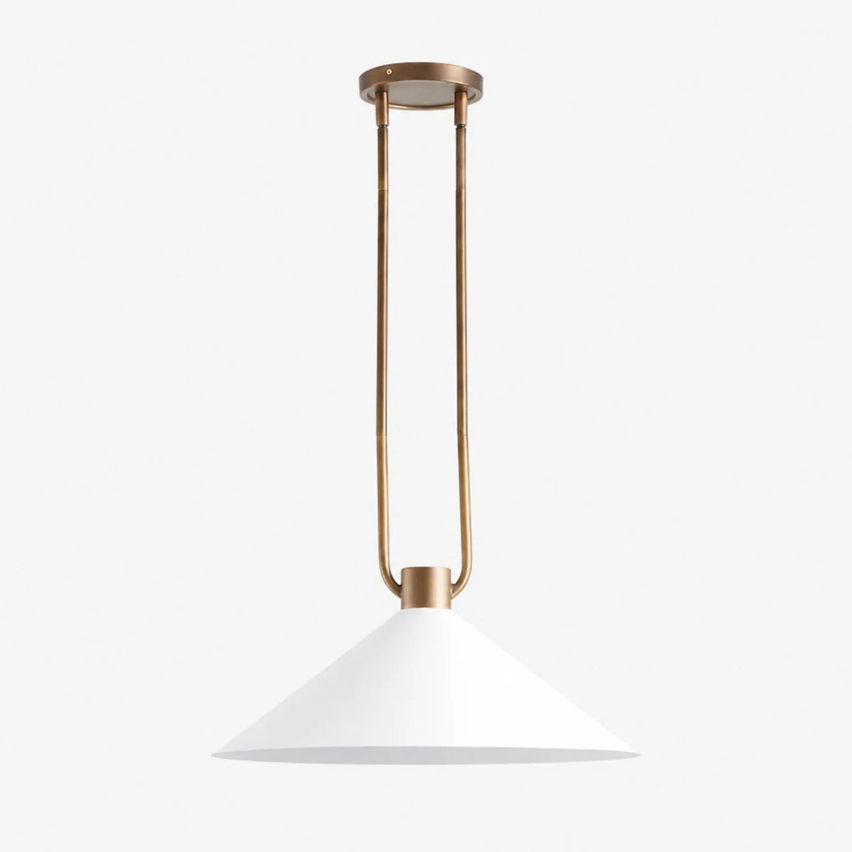 Lampa Wisząca Industrialna z Metalowym Kloszem w Kształcie Stożka