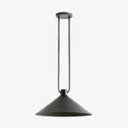 Lampa Wisząca Industrialna z Metalowym Kloszem w Kształcie Stożka
