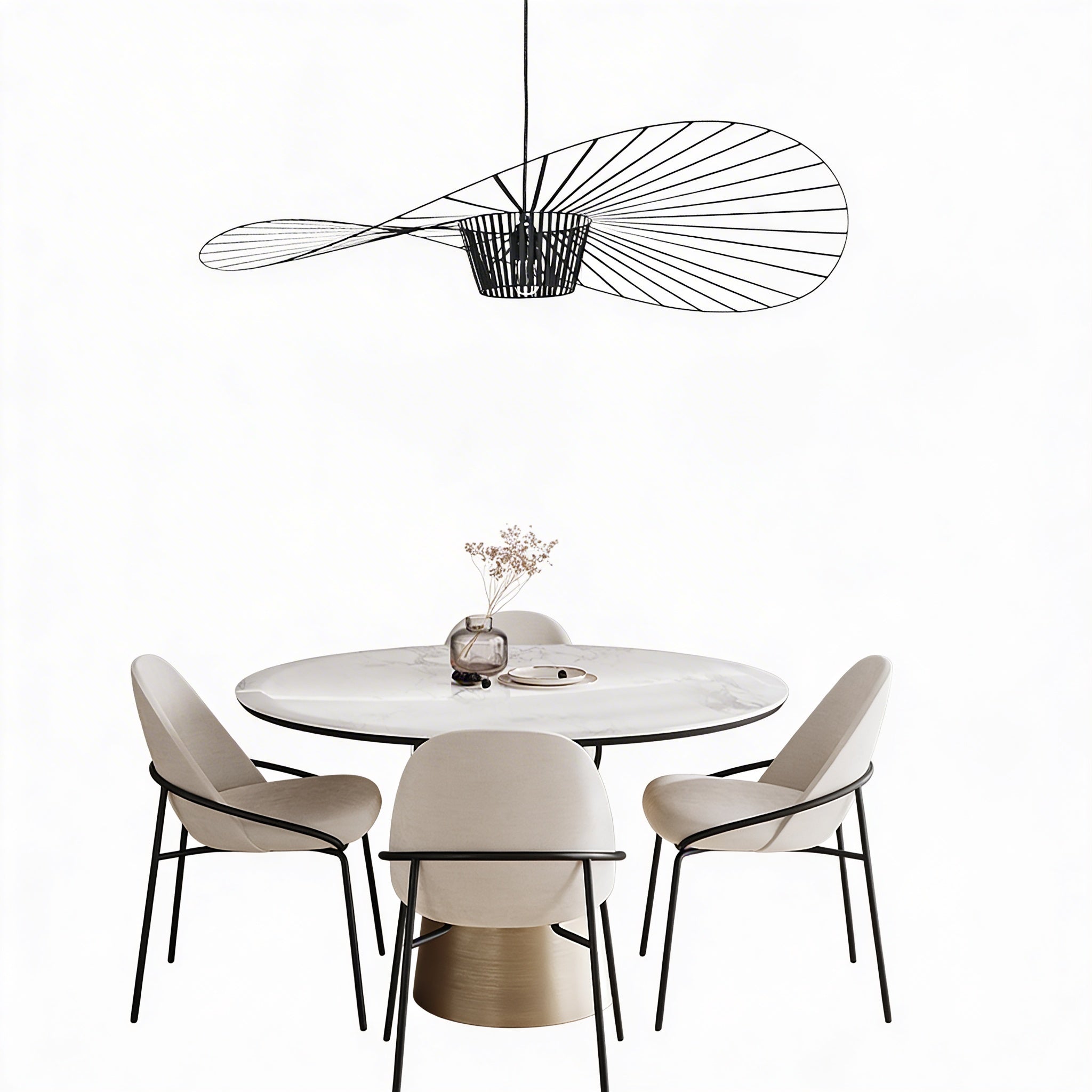 Lampa Wisząca Kapeluszowa Nowoczesna w Stylu Retro