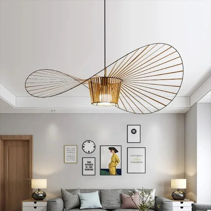 Lampa Wisząca Kapeluszowa Nowoczesna w Stylu Retro